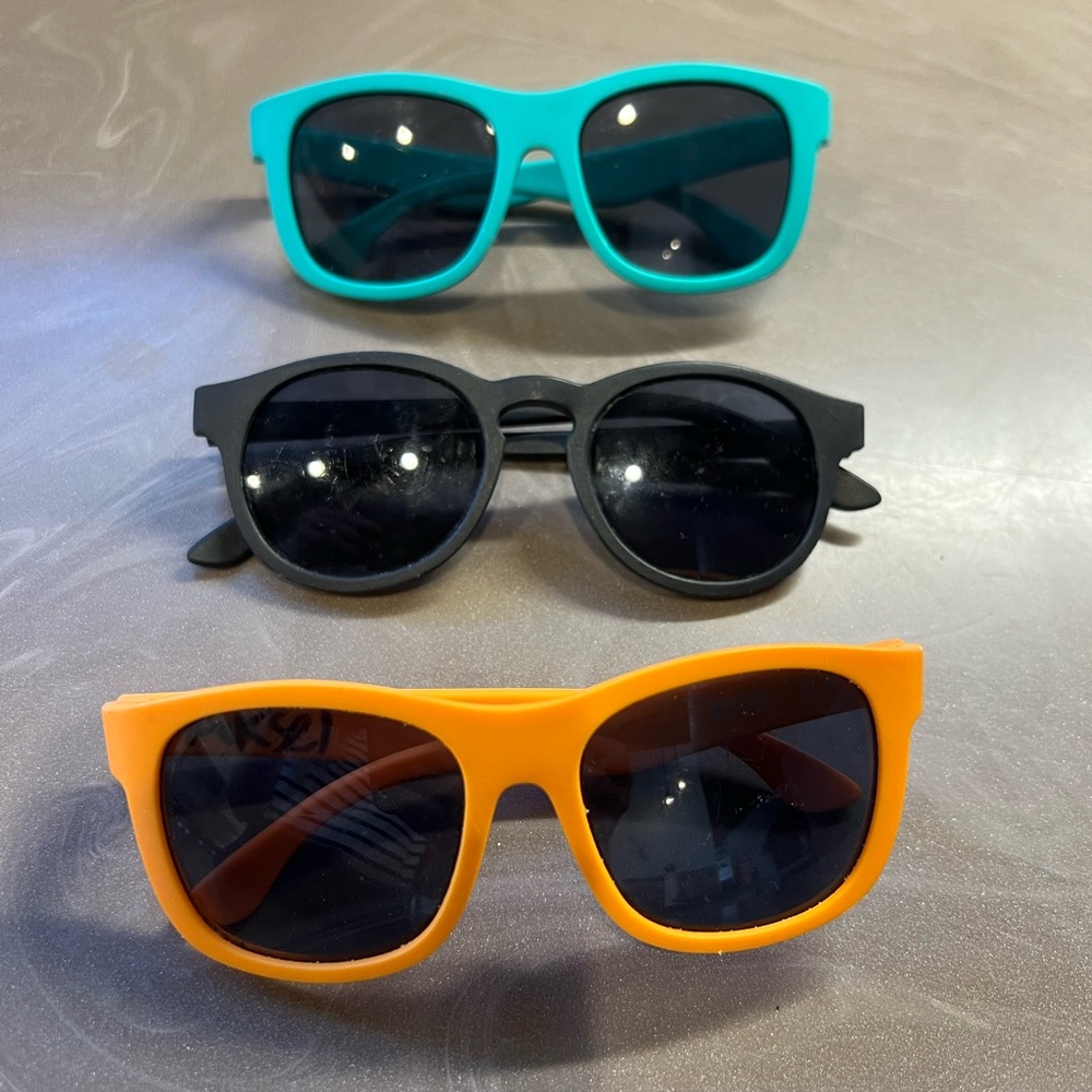 Babiators Sunglasses Pack - Teal, Black & Orange UV Protection